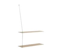Woud - STEDGE Shelf 80cm, White Pigmented Oak - White Pigmented Oak