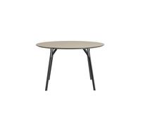 Woud Tree Round Table Ø120 Black/ Beige Laminate