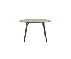 Woud Tree Round Table Ø120 Black/ Beige Laminate