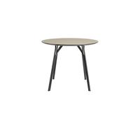 Woud Tree Round Table Ø90 Black/ Beige Laminate