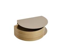 Woud Wallie Wall Shelf Gray Beige/ Oak