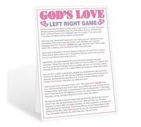 Woukaup God's Love Bible Story - Present Passing Games Sign for Family Party or Large Groups, Tea Party Games for Birthday, Bridal Shower, Religious Christian Church Sunday School Activities