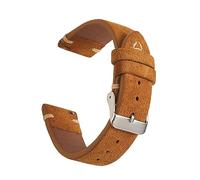 WOUKUP Suede Leather Watch Band with Quick Release, Vintage Style, 18mm 19mm 20mm 21mm 22mm 24mm, 20MM, Leather, not known