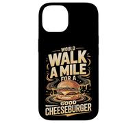 Would Walk A Mile For A Good Cheeseburger Burger Devotion Case for iPhone 14