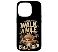 Would Walk A Mile For A Good Cheeseburger Burger Devotion Case for iPhone 14 Pro