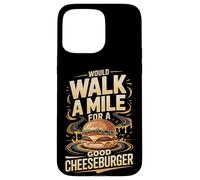 Would Walk A Mile For A Good Cheeseburger Burger Devotion Case for iPhone 15 Pro Max