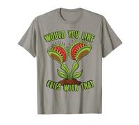 Would You Like Flies with That Venus Flytrap Funny Fly Trap T-Shirt