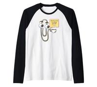 Would You Like to Restart Life? Funny 90's Paperclip - TFS Raglan Baseball Tee