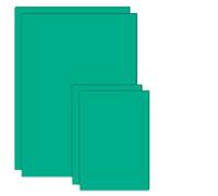 WOUMON 4 Pcs Lino Printing Plates Kit, Soft Rubber Lino Sheets A4 A6, Green Lino Printing Sheets for Printmaking, Crafting and DIY Engraving (Green)