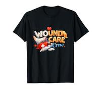 Wound Care Crew Leopard Nursing Wound Ostomy Nurse WCN RN T-Shirt