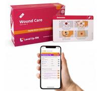 Wound Care Flash Cards - No Fluff - Only Essential Info for Nursing School - 2026-2027 NCLEX ATI HESI Review LPN RN Flash Cards (58 Cards)