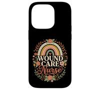Wound Care Nurse Boho Rainbow Retro Floral RN Registered Case for iPhone 14 Pro