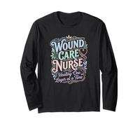 Wound Care Nurse Design, WOC Ostomy and Burn Specialist Long Sleeve T-Shirt