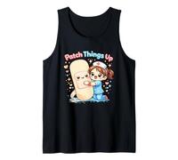Wound Care Nurse Patch Things Up Kawaii Nursing WOCN Cute Tank Top