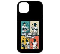 Wound Care Nurse Retro Pop Art Four Panel Grid RN Registered Case for iPhone 14 Plus