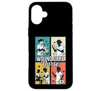 Wound Care Nurse Retro Pop Art Four Panel Grid RN Registered Case for iPhone 16 Plus