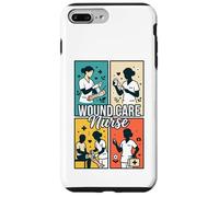 Wound Care Nurse Retro Pop Art Four Panel Grid RN Registered Case for iPhone 7 Plus/8 Plus