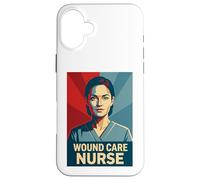 Wound Care Nurse Retro Pop Art Portrait RN Registered Women Case for iPhone 16 Plus