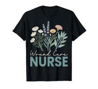 Wound Care Nurse Wildflower Botanical Nursing RN T-Shirt