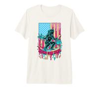 Wound Care Registered Nurse Dripping American Flag Women Premium T-Shirt