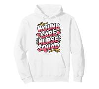 Wound Care Team Pride Color Text Design Pullover Hoodie
