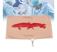 Wound Care Trainer, Silicone Simulated Laceration Module, Deep Penetrating Wound Model, Simulates Real Injuries, Suitable for First Aid Courses and urgical Suture Training