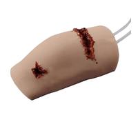 Wound Care Wound Model,Knee Laceration and Bullet Wound Model,Simulates Wound Wrapping And Tourniquet Trainer,Stop The Bleed Training,Silicone,for Med