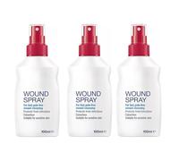 Wound Cleansing Spray - Pain-Free First Aid for Cuts, Scrapes & Minor Wounds | Colorless Formula for Sensitive Skin | Hygienic, Touch-Free Spray | Suitable for All Ages, 100ml (Pack of 3)