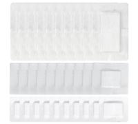 Wound Dressings Adhesive, 30 Self-Adhesive Dressings for Wounds First Aid, 3 Sizes (10x10cm, 6x7cm, 10x15cm), Breathable Cotton Material for Sensitive Skin, Post-Op Care, Minor Trauma