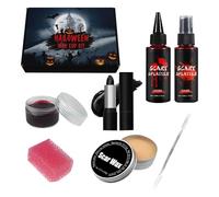Wound Makeup Kit,Halloween Scary Face Painting Kit - SFX Professional Makeup Kit, Cosplay Movie Cosmetics Collection Set For Halloween Beginners