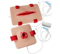 Wound Packing And Tourniquet Simulator, 2Pcs Bleed Control Trainer Model, Wearable Design, Reusable, For Medical Classes, Hemostasis First Aid Practice