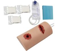 Wound Packing And Tourniquet Trainer Kit, Bleed Control Suturing Exercises, Silicone Material, With Compression Gauze, Waterproof Pad And Infusion Bag