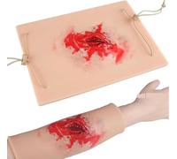 Wound Packing Trainer Simulator, Reusable Wearable Design for Surgical Simulation & First Aid Training, Medical Education Model for Laceration Bleeding