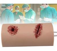 Wound Packing Trainer, Stop Bleeding Trainer Model, Laceration Simulator Model, Simulates Wound Packing and Tourniquet Trainer, Washable Reusability, for Practicing Hemostatic Dressing Techniques