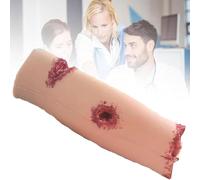 Wound Packing Trainer, Trauma Model, Calf Wound Packing Trainer with 4 Simulated Wounds, Stop The Bleed Training Kit, Reusable Suture Trainer for Classes, Military & First Aid Training