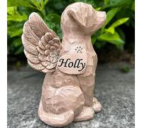 WouND Personalized Dog Angel Memorial Figurine, Custom Memorial Pet Dog Statue, Engrave Dog Memorial Gifts, Losing A Dog Sympathy Gift