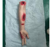 Wound Trainer Simulator Model, Tourniquet Training Model, Wound Packing Arm Trainer Haemorrhage Control Simulator, Highly Simulates The Wound On The Arm and Bleeding Scene, for First Aid Practice