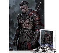 Wounded Warrior in Dark Fantasy Setting 1000 Piece Jigsaws for Teenagers Puzzle Strengthen Mind Clarity And Sharpness Calm Serene Leisure Activity (50x75cm)