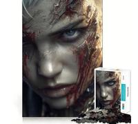 Wounded Warrior Portrait 1000 Piece Jigsaws for Adults Mind Train Fun Premium Laser Cut Quality Relaxing Indoor Group Activity (38x52cm)
