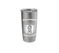 Wounds are Visible PD Patients Parkinson's Disease Warrior Stainless Steel Insulated Tumbler