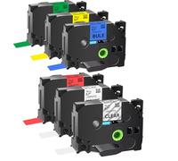 Woungzha Compatible Label Tapes to use instead of Brother P-Touch TZe 18mm TZe-241 TZe-141 TZe-441 TZe-541 TZe-641 TZe-741 Labels for P-Touch D400 PT-9600 PT-9700 PT-P700 PT-P750W