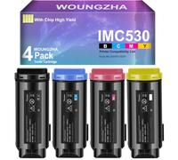 Woungzha IMC530 Toner Cartridge 2,0500/1,8000 Pages for Use with Ricoh Aficio IM C530FB C530F C530 Printer (4-Pack)