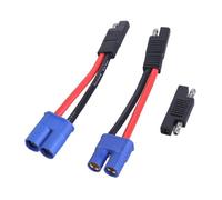WOURRD EC8 Male And Female Power Cable 10AWG Silicone Wire For Car Motor Solar Panel Battery Charging 16cm
