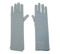 WOURRD Muslims Arab Gloves For Women Sun Protective Gloves Embroidery Flower Long Arm Sleeves Full Finger Arabian Hand Gloves