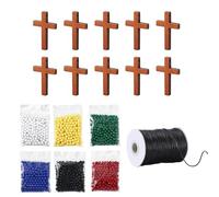 WOURRD Plan of Salvations Bead Religious Necklace Craft Kits Wordless Faith for Bible Teaching