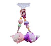 WOURRD Sweet Kiss Fish Couple's Keychain Resin Kiss Fish Keyring Lightweight Love Accessory for Relationship Bonding