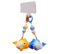 WOURRD Sweet Kiss Fish Couple's Keychain Resin Kiss Fish Keyring Lightweight Love Accessory for Relationship Bonding