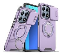 Wousunly Compatible with Honor 400 Smart Phone Case with Ring Holder Blue, Cases for Honor 400 Smart Slide Camera Cover Accessories Funda para Shockproof Protective Original Case (Purple)