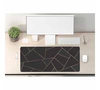 Woutay Desk Mouse Pad,Golden Lines,Easy Clean Laptop Desk Writing Mat for Office Work/Home
