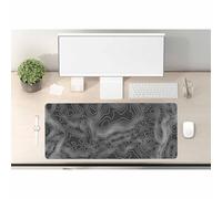 Woutay Mouse Mat,Black Geographic Lines,Laptop Mat Table Mat Desk Writing Pad for Office and Home